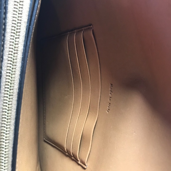 CELINE Long Wallet Blue Cream & Brown - Picture 12 of 15